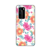 Ovitek Print za Huawei P40 Pro My Print Cover, Spring Garden, pink in oranžna