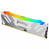 KINGSTON DIMM DDR5 32GB (2x16GB kit) 6400MTs KF564C32RWAK2-32 FURY Renegade RGB White