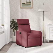 Vidaxl vidaXL Naslanjač, vinsko rdeč, oblazinjen s tkanino