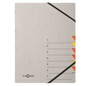 PAGNA Organizator mapa PAGNA, Easy Grey, A4, 7 predelkov, siva/oranžna, (21652687)