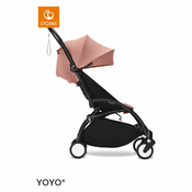 Stokke Ogrodje s sedežno enoto black frame 6+ color pack Yoyo ginger