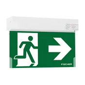 Fischer Akku LED-zasilna luč SK2-U383AT2 Vidljivost 20 m - Hodnik - bel - Plastika