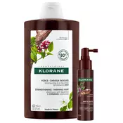 Klorane Quinine Set - Šampon i serum protiv opadanja kose, 400 + 100 ml