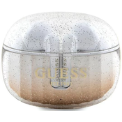 Guess Bluetooth headphones GUTWSHDGKEED TWS + docking station gold Glitter Gradient (GUTWSHDGKEED)