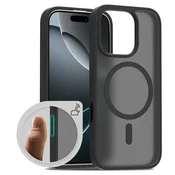 Overboard Ovitek MagSafe za iPhone 16 Pro Max, mat ovitek, aktivni gumb, mat/črn