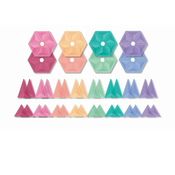 CONNETIX Magnetni konstruktor Pastel Geometry, 40 delova