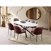 Hanah Home Trpezarijski sto Aura 3012, 180x79x90 cm, Bijeli