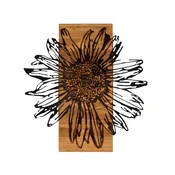 Wallity 279ENZ1808 Zidna dekoracija Daisy, 56x58cm