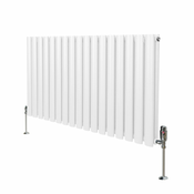 MONSTER Ovalni radiator in ventili - 600 mm x 1020 mm - bel, (21569813)