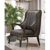 Casa Padrino luxury baroque armchair purple/gray/gold - Magnificent living room armchair with elegant pattern - Luxury living room furniture in baroque style - Baroque furniture