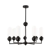 MAXLIGHT P0632 - Luster na šipki NOVA 7xG9/7W/230V precnik 70 cm crni