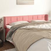vidaXL vidaXL Vzglavje z ušesi roza 183x16x78/88 cm žamet, (20936180)