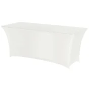 Hendi Pravokotna miza brez likanja, 183 x 76 cm, tkanina Jersey, bela – Hendi 814420