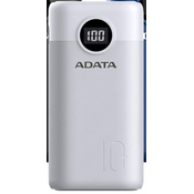 AData prijenosna baterija Powerbank 10.000 mAh AP10000QCD-DGT-CWH, bijela