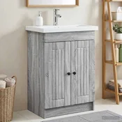 vidaXL vidaXL Omarica pod umivalnikom Siva Sonoma 78,5 x 37,5 x 81 cm, (5000246203)