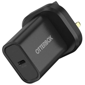 OTTERBOX STANDARD UK WALL CHARGER 20W/- 1X USB-C 20W USB-PD BLACK - PR (78-81364)
