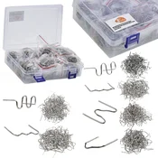 Rosfix Staples Za Plastiko 6 Tipov 1800 Kosov V Plastični Škatli | Iz Ogljikovega Jekla, Primer 0,6/0,8 Mm, Trajnost, (5000244483)