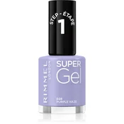 Rimmel London Super Gel STEP1 gel lak za nohte 12 ml Odtenek 028 purple haze