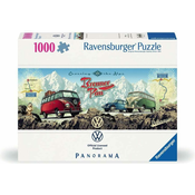 RAVENSBURGER Panoramska sestavljanka Nad Alpami z VW 1000 kosov