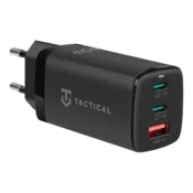 Hišni polnilec adapter FlashBang 2.0 Gun Fast Charge PD 65W vhod 1x USB A in 2x Type C črn