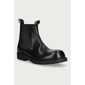 MM6 Maison Margiela moški usnjeni gležnjarji (Chelsea)