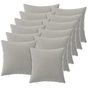 vidaXL Prevleka za blazino 12 pcs HEERLEN Siva 40 x 40 cm Poliester