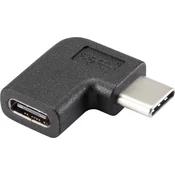 Renkforce Renkforce USB 3.1 (gen. 2) adapter [1x moški konektor USB-C® - 1x ženski konektor USB-C®] 90° kotni desno, (20429910)