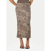 Noisy May Midi suknja Avery 27034322 Smeda Slim Fit