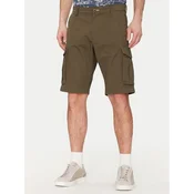 Gant Kratke hlače iz tkanine 205069 Khaki Relaxed Fit