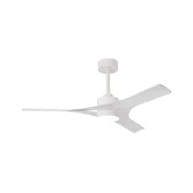 Mantra Iluminación LED stropni ventilator Thai, bel, tiho delujoči DC-motor, premer 122 cm, CCT - Dnevna soba/jedilnica - Sodobni - Plastika