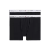TOMMY HILFIGER Spodnjice  črna / bela