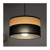 Luster na kabelu ALBA 1xE27/15W/230V promjer 25 cm crna/smeđa