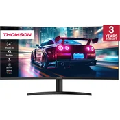 Thomson M34QG7Y14C zakrivljeni gaming monitor, WQHD, 86cm (34), 240 Hz