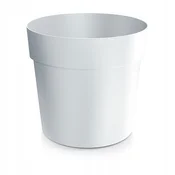 Prosperplast Klasični bel okrogel plastični cvetlični lonček 13,9 cm Grower