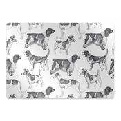 Decormat Podloga za pisarniški stol Dogs pattern 140x100 cm 2 cm