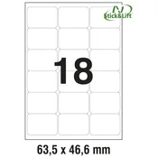 ETIKETE ILK 63,5X46,6MM ODLJEPLJIVE PK25L ZWECKFORM L6025REV-25