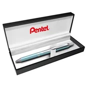 Gel pero, 0,35 mm, stiskalni mehanizem, telo peresa: akvamarin, PENTEL EnerGel BL-407 modro
