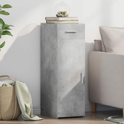 Komoda siva boja betona 30x42,5x93 cm od konstruiranog drva