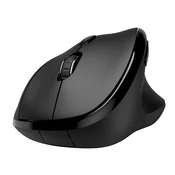 Powerton ERGO CLOE ergonomska brezžična optična miška (2.4 GHz, 1600 DPI, prostor za sprejemnik, črna)