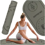 Northix Yoga jumping vadbena podloga zvočno izolirana protizdrsna 127x63x0,6 cm črna