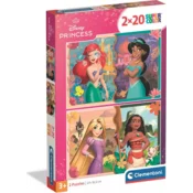 Clementoni Disneyjeve princese Puzzle 2x20 kosov