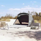 Šator za plažu za 2 osobe sivi vodootporni
