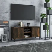 TV ormaric s metalnim nogama dimljeni hrast 103,5 x 35 x 50 cm