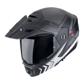 Motociklisticka kaciga na preklop Scorpion ADX-2 LEWIS mat crno-srebrna