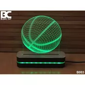 3D lampa Košarkaška lopta, zelena