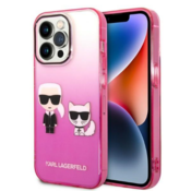 Karl Lagerfeld KLHCP14LTGKCP iPhone 14 Pro 6,1 hardcase pink Gradient Ikonik Karl  Choupette (KLHCP14LTGKCP)