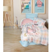 Lessentiel Maison Set Single decije posteljine Smile, 160x220 cm, Menta