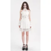 Ženska obleka DEVIL FASHION - White Gothic Sexy Cut Out - SKT21902