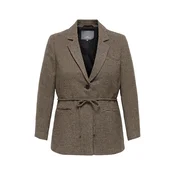 ONLY Carmakoma Blazer CARNELLA kapučino/temno rjava/bela
