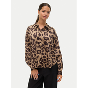 Vero Moda Srajca Merle 10316597 Rjava Loose Fit
